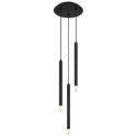 Lustra suspendata design minimalist BLAKE 3L negru