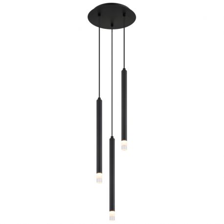 Pendule, Lustre suspendate - Lustra suspendata design minimalist BLAKE 3L negru