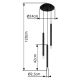 Pendule, Lustre suspendate - Lustra suspendata design minimalist BLAKE 3L negru