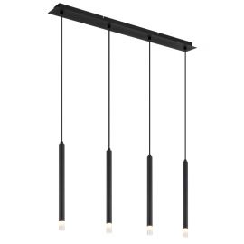 Pendule, Lustre suspendate - Lustra suspendata design minimalist BLAKE 4L negru