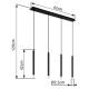 Pendule, Lustre suspendate - Lustra suspendata design minimalist BLAKE 4L negru