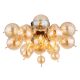 Lustre aplicate - Lustra aplicata design modern UDO 3L negru/chihlimbar