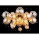 Lustre aplicate - Lustra aplicata design modern UDO 3L negru/chihlimbar