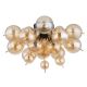 Lustre aplicate - Lustra aplicata design modern UDO 3L negru/chihlimbar