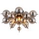Lustre aplicate - Lustra aplicata design modern UDO 3L negru/fumuriu
