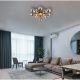 Lustre aplicate - Lustra aplicata design modern UDO 3L negru/fumuriu