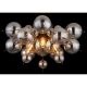 Lustre aplicate - Lustra aplicata design modern UDO 3L negru/fumuriu