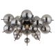Lustre aplicate - Lustra aplicata design modern UDO 3L negru/fumuriu