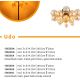 Lustre aplicate - Lustra aplicata design modern UDO 3L negru/fumuriu