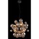 Pendule, Lustre suspendate - Lustra suspendata design modern UDO 6L negru/fumuriu