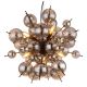 Pendule, Lustre suspendate - Lustra suspendata design modern UDO 6L negru/fumuriu