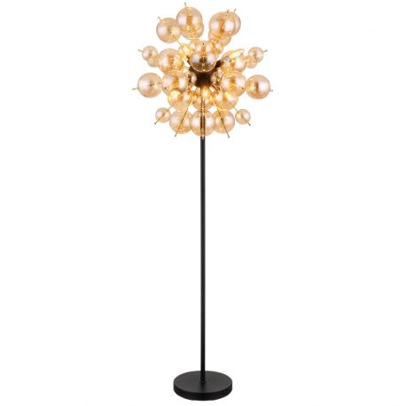 Lampadare - Lampadar design modern UDO 6L negru/chihlimbar