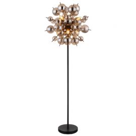 Lampadare - Lampadar design modern UDO 6L negru/fumuriu