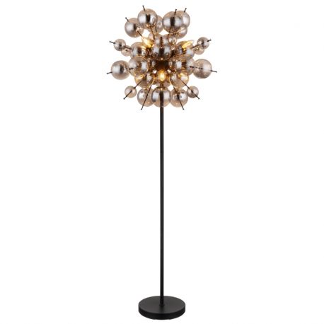 Lampadare - Lampadar design modern UDO 6L negru/fumuriu