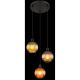 Pendule, Lustre suspendate - Lustra suspendata design modern ZUMBA 3L negru/multicolor