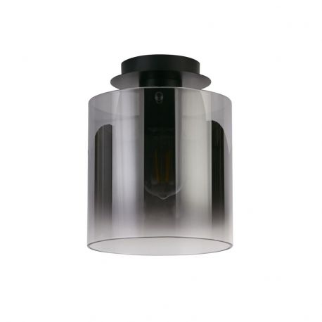 Plafoniere - Plafoniera moderna Sweden 1L negru, fumuriu
