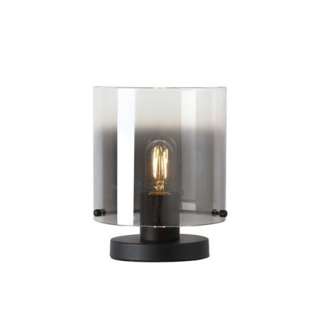 Veioze - Veioza, Lampa de masa moderna Sweden 1L negru, fumuriu