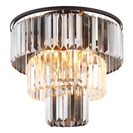 Lustre aplicate - Lustra aplicata design modern NAXIS 3L negru/fumuriu
