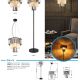 Lustre aplicate - Lustra aplicata design modern NAXIS 3L negru/fumuriu