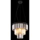 Pendule, Lustre suspendate - Lustra suspendata design modern NAXIS 3L negru/fumuriu
