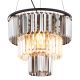Pendule, Lustre suspendate - Lustra suspendata design modern NAXIS 3L negru/fumuriu