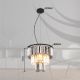 Pendule, Lustre suspendate - Lustra suspendata design modern NAXIS 3L negru/fumuriu