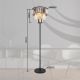Lampadare - Lampadar design modern NAXIS 3L negru/fumuriu