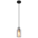 Pendul design modern LIDARIA negru/fumuriu