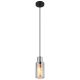 Pendule, Lustre suspendate - Pendul design modern LIDARIA negru/fumuriu