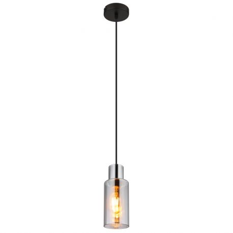 Pendule, Lustre suspendate - Pendul design modern LIDARIA negru/fumuriu
