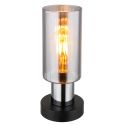 Veioza/Lampa de masa design modern LIDARIA negru/fumuriu