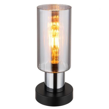 Veioze - Veioza/Lampa de masa design modern LIDARIA negru/fumuriu