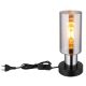 Veioze - Veioza/Lampa de masa design modern LIDARIA negru/fumuriu