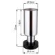 Veioze - Veioza/Lampa de masa design modern LIDARIA negru/fumuriu