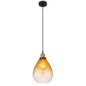 Pendul design decorativ SALVY D-21cm negru/chihlimbar