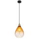 Pendule, Lustre suspendate - Pendul design decorativ SALVY D-21cm negru/chihlimbar