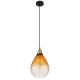 Pendule, Lustre suspendate - Pendul design decorativ SALVY D-21cm negru/chihlimbar