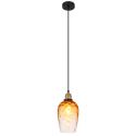 Pendul design decorativ SALVY D-15cm negru/chihlimbar