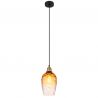 Pendul design decorativ SALVY D-15cm negru/chihlimbar