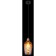 Pendule, Lustre suspendate - Pendul design decorativ SALVY D-15cm negru/chihlimbar