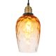 Pendule, Lustre suspendate - Pendul design decorativ SALVY D-15cm negru/chihlimbar