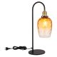Veioze - Veioza design decorativ SALVY negru/chihlimbar