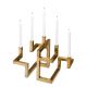 Parfumuri de camera, Idei cadouri, Obiecte decorative - Suport pentru 5 lumanari, design LUX Skyline, alama vintage