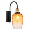 Aplica de perete design decorativ SALVY negru/chihlimbar