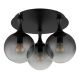 Plafoniere - Plafoniera design modern DALTON 3L negru/fumuriu