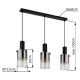 Pendule, Lustre suspendate - Lustra suspendata design modern FLORENTINA 3L