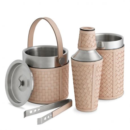 Parfumuri de camera, Idei cadouri, Obiecte decorative - Set pentru bar shaker, frapiera si galeata gheata design LUX Sintra