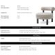 Fotolii - Fotoliu elegant design LUX Zoey, Fisher sand