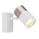 Aplice cu Spot - Aplica cu Spot directionabil BRISBON nickel/alb