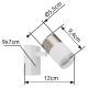 Aplice cu Spot - Aplica cu Spot directionabil BRISBON nickel/alb